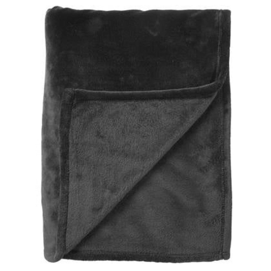 Dutch Decor Plaid 200x220 cm - CHARLIE - extra grote deken - zwart afbeelding 1