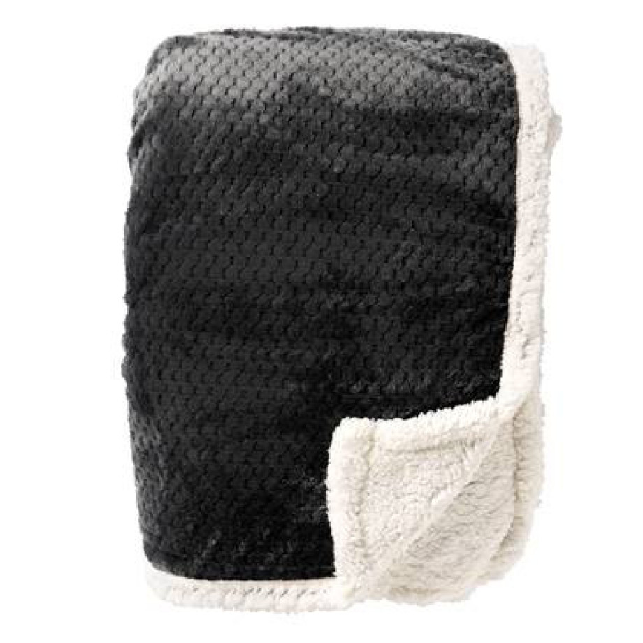 Dutch Decor Plaid 150x200 cm - CODY - extra dikke deken - Raven zwart afbeelding 1