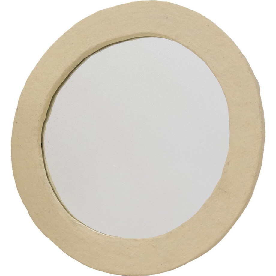 Giga Meubel Spiegel Paige - Rond - Naturel - 60cm afbeelding 1