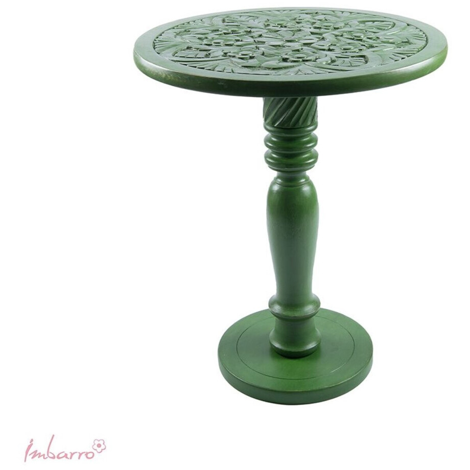 Imbarro Fashion & Home houten bijzettafel Lotta Green 44 x 55 cm hoog afbeelding 1