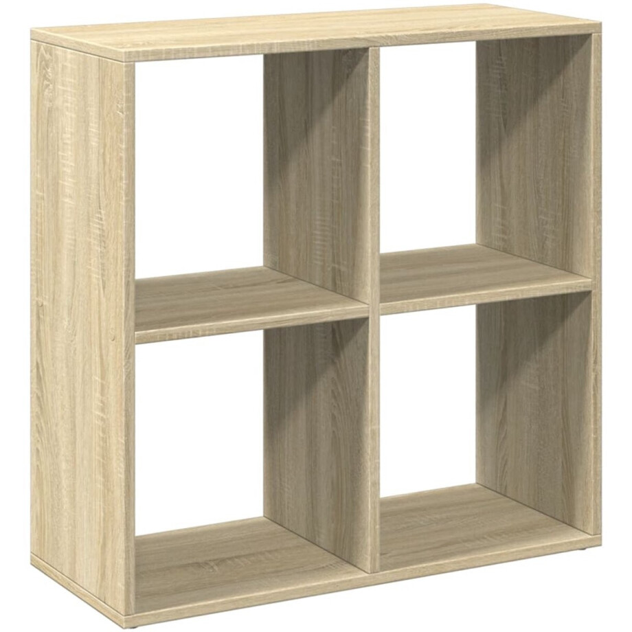 vidaXL - Kamerscherm - / - boekenkast - 69,5x29x69,5 - cm - hout - sonoma - eikenkleur afbeelding 1