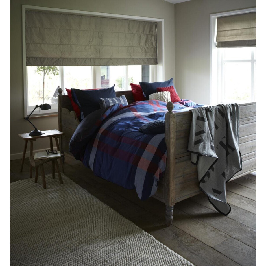 At Home Montana - Dekbedovertrek - Lits-jumeaux - 240x200/220 cm - Navy afbeelding 1