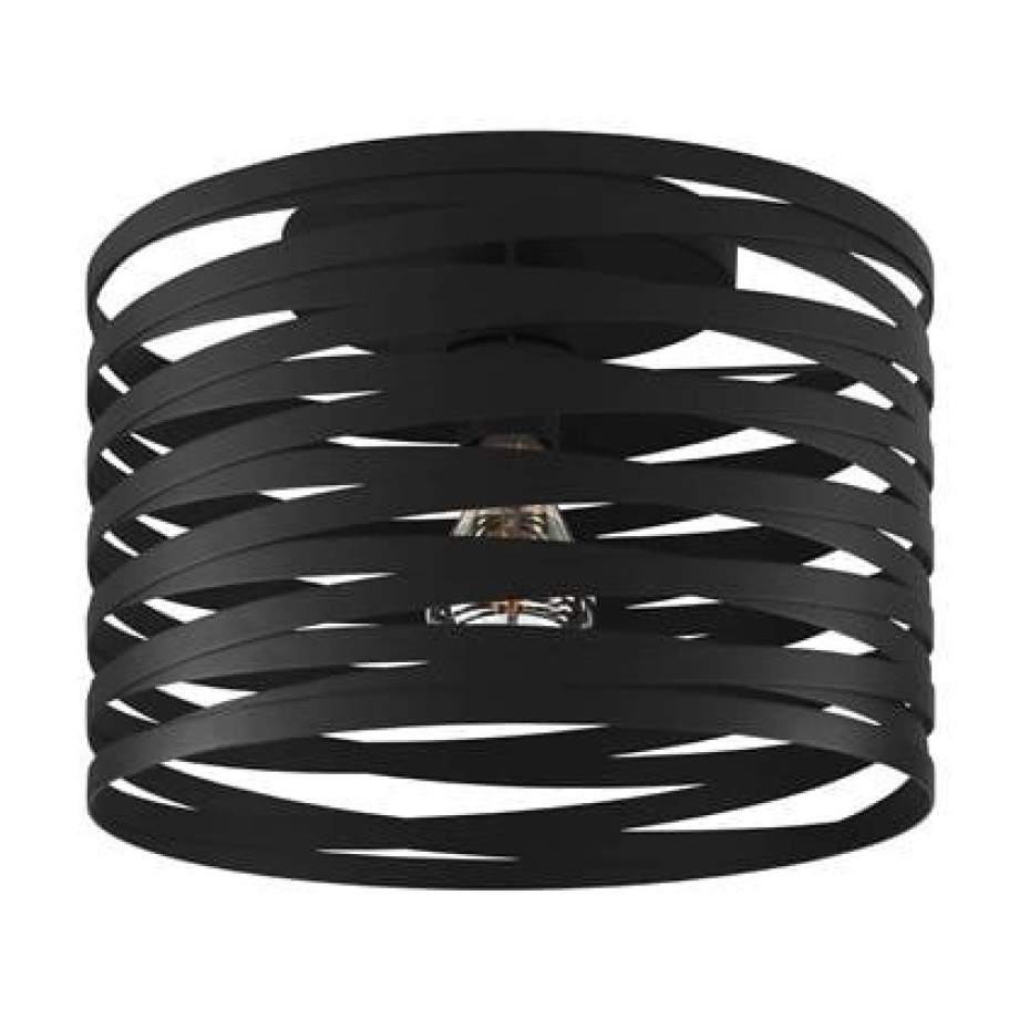 EGLO Cremella Plafondlamp Ã 37 cm - Zwart afbeelding 1