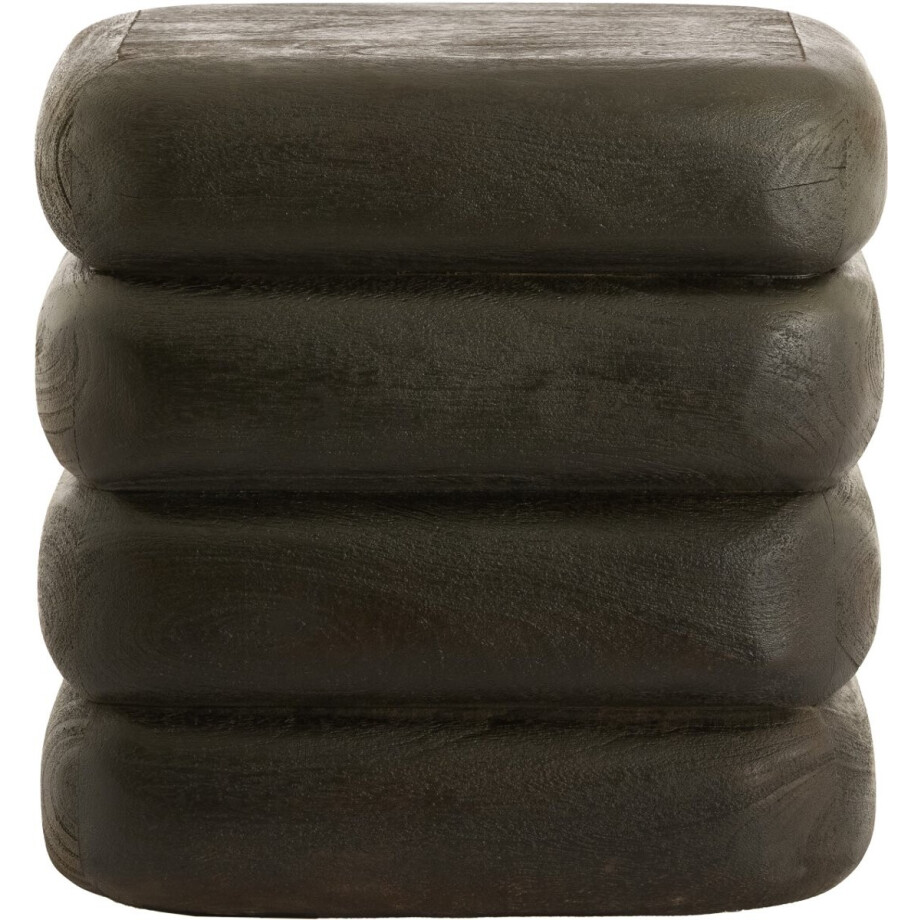 Light & Living bijzettafel FREYJA van hout mat donker roodbruin – 40x30x40 cm afbeelding 1