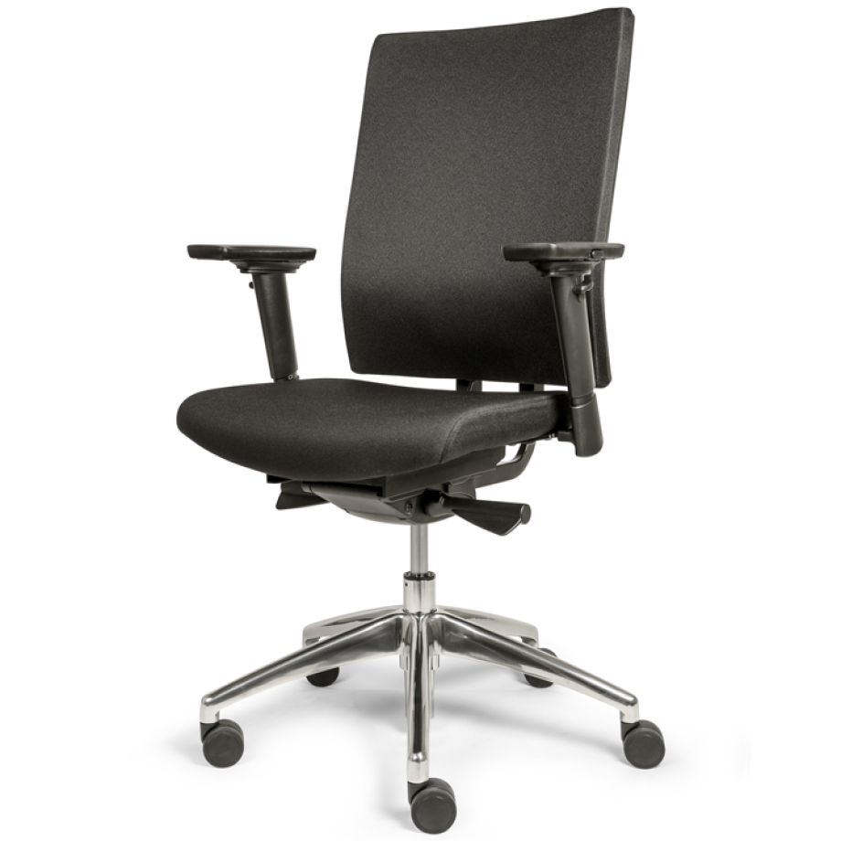 Bureaustoel Xtreme Comfort - Prettige kantoorstoel met veel instelmogelijkheden - Met verstelbare lendensteun - Zwart afbeelding 