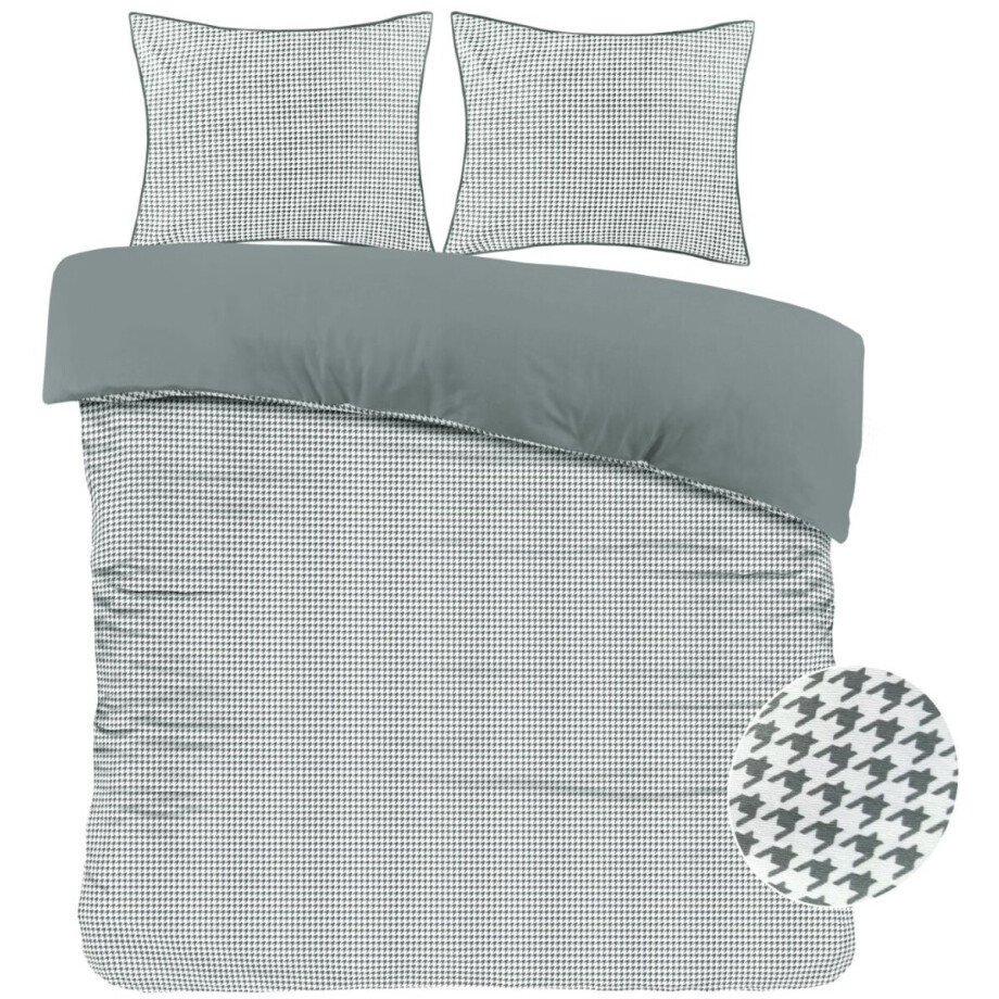 Papillon Joep Dekbedovertrek - Lits-jumeaux - 240x200/220 cm - groen Papillon Joep Dekbedovertrek - Lits-jumeaux - 240x200/220 cm - groen afbeelding 1