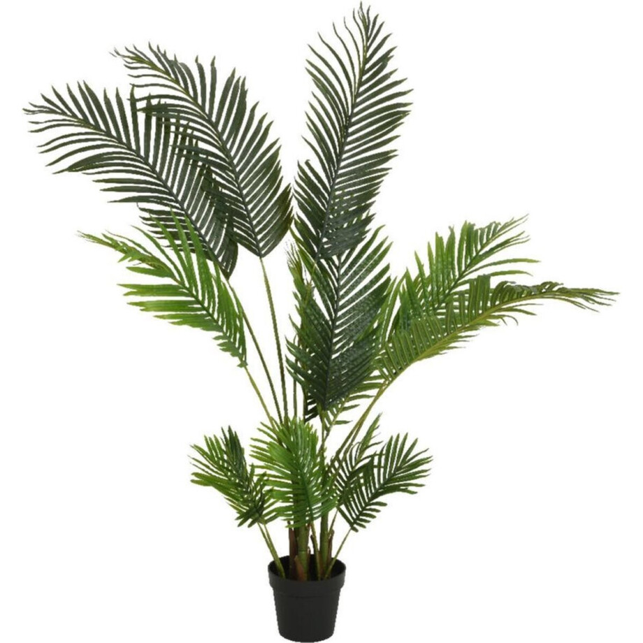 Mica Decorations Kunstplant - Areca goudpalm - groen - palm - 150 cm - in pot - Tropische palmen Mica Decorations Kunstplant - Areca goudpalm - groen - palm - 150 cm - in pot - Tropische palmen afbeelding 1