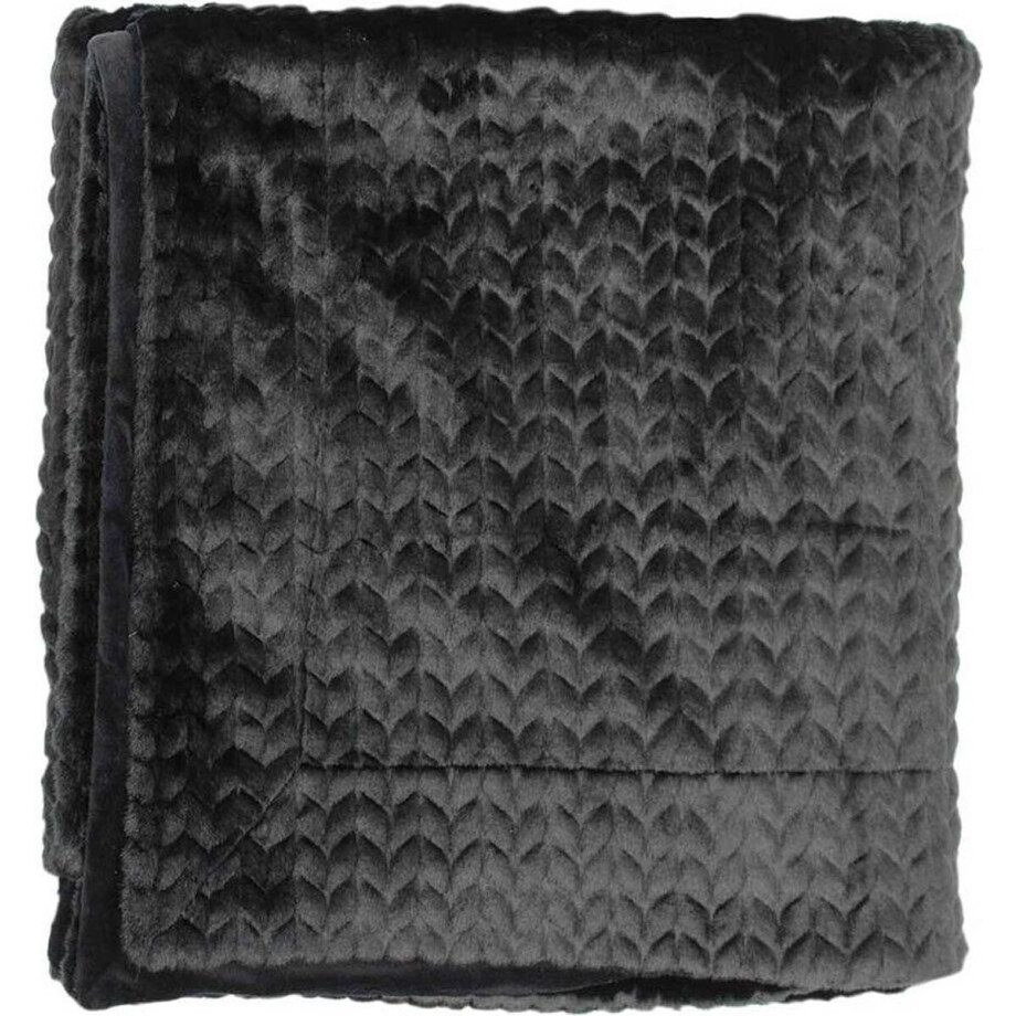 Essenza Faya Plaid - 150x200 cm - Black afbeelding 1