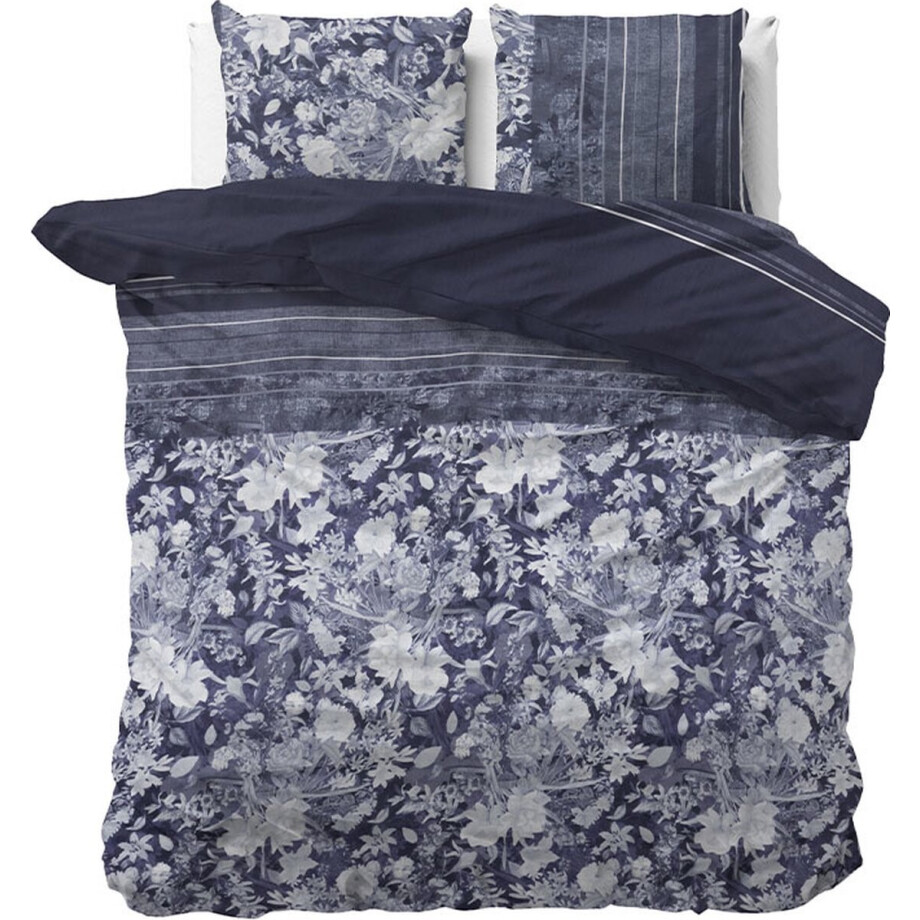 Sophia - Blauw Dekbedovertrek - 240 x 220 afbeelding 1