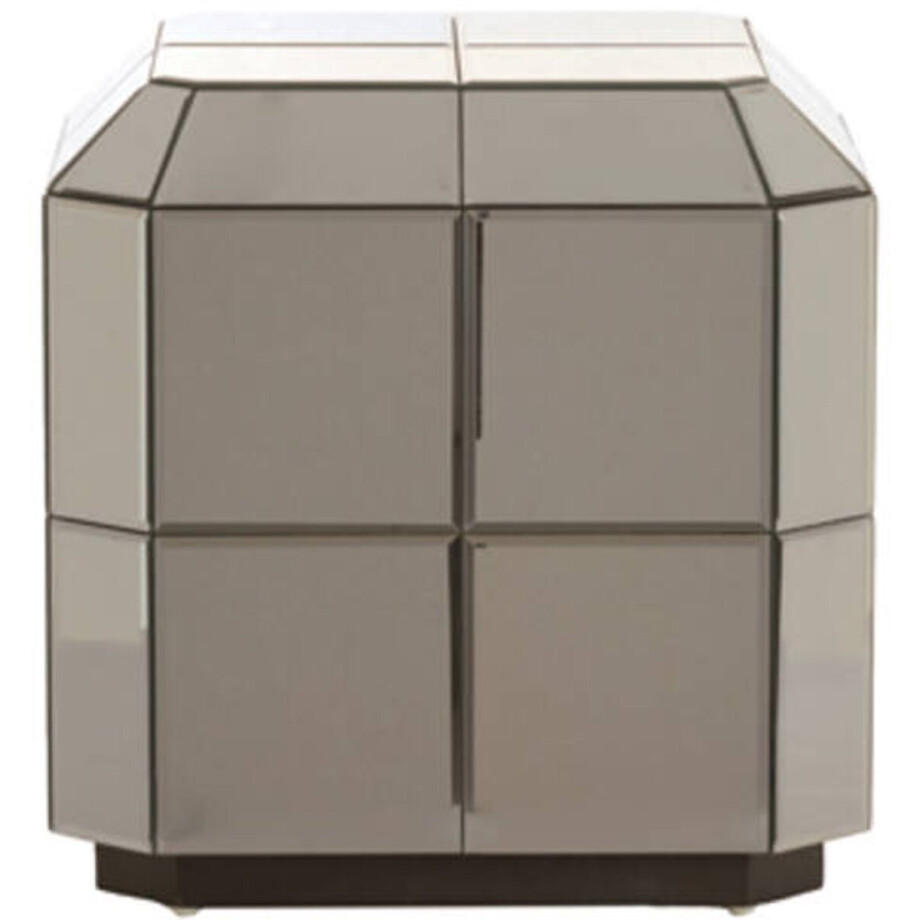 LUCIANO zuil glas bruin 40x40x40 cm display zuil - Light & Living LUCIANO zuil glas bruin 40x40x40 cm display zuil - Light & Living afbeelding 1