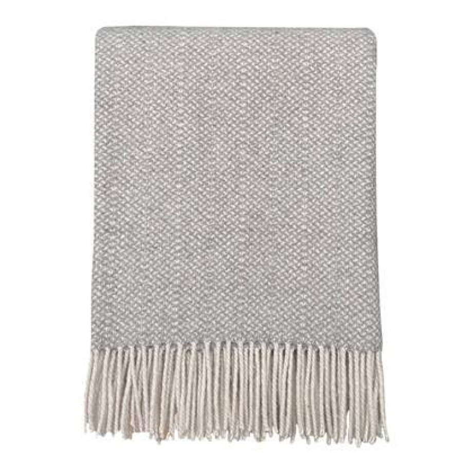 Malagoon Recycled Wool Plaid - Natural Grey afbeelding 1
