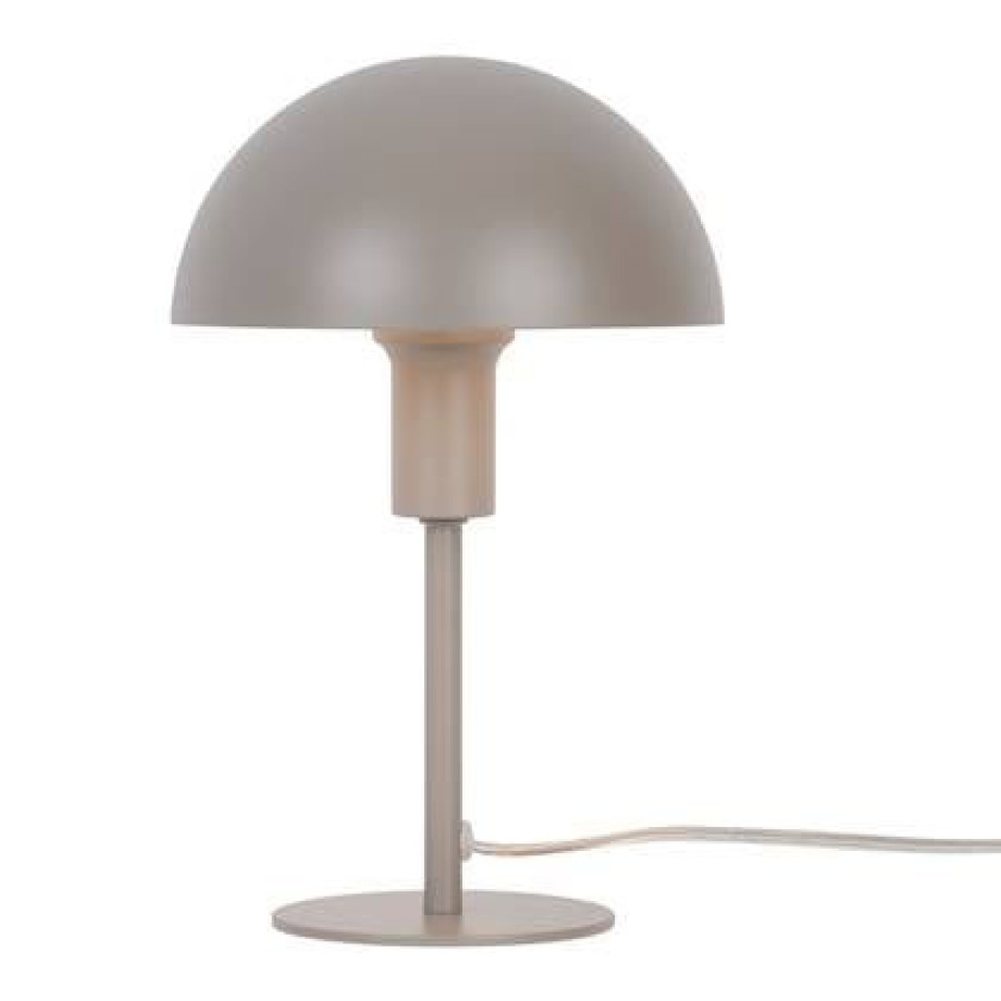 Nordlux Ellen Mini Tafellamp - Ã 16 cm - Lichtbruin afbeelding 1