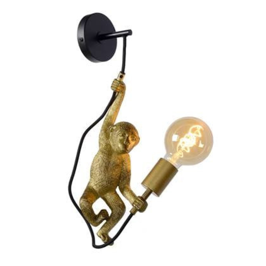 Lucide EXTRAVAGANZA CHIMP - Wandlamp - 1xE27 - Zwa afbeelding 1