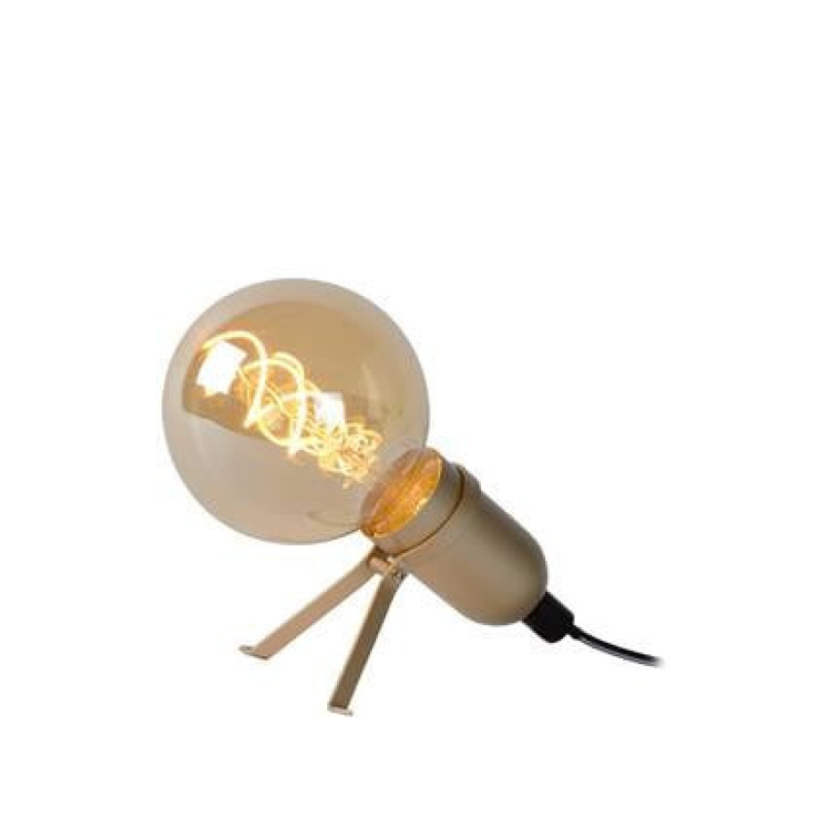 Lucide PUKKI - Tafellamp - LED - E27 - 1x5W 2200K afbeelding 1