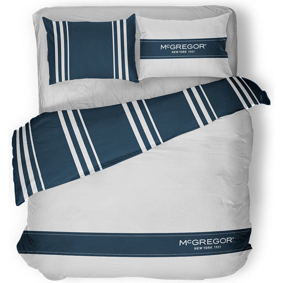 McGregor Staten Island White Dekbedovertrek 1 persoons 140x220 afbeelding 1
