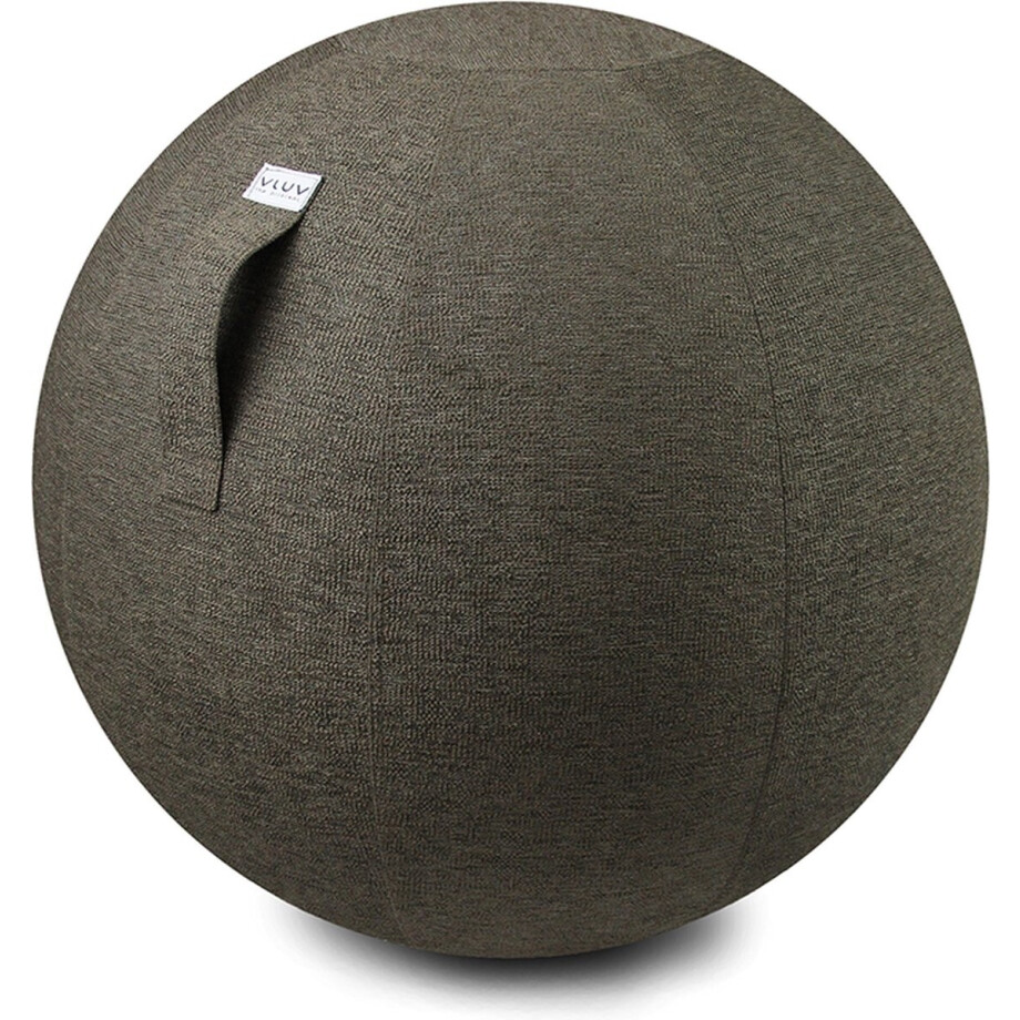 Vluv STOV - zitbal met hoes - voor kantoor en thuis - ergonomisch - yoga- en zwangerschapsbal - 60-65 cm - greige Vluv STOV - zitbal met hoes - voor kantoor en thuis - ergonomisch - yoga- en zwangerschapsbal - 60-65 cm - greige afbeelding 1