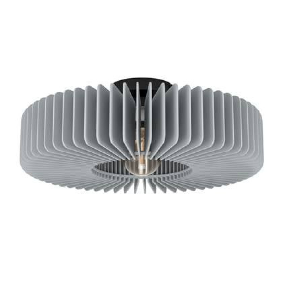 EGLO Palombaia Plafondlamp - E27 - Ã 50 cm - Grijs|Zwart - Hout|Staal afbeelding 1