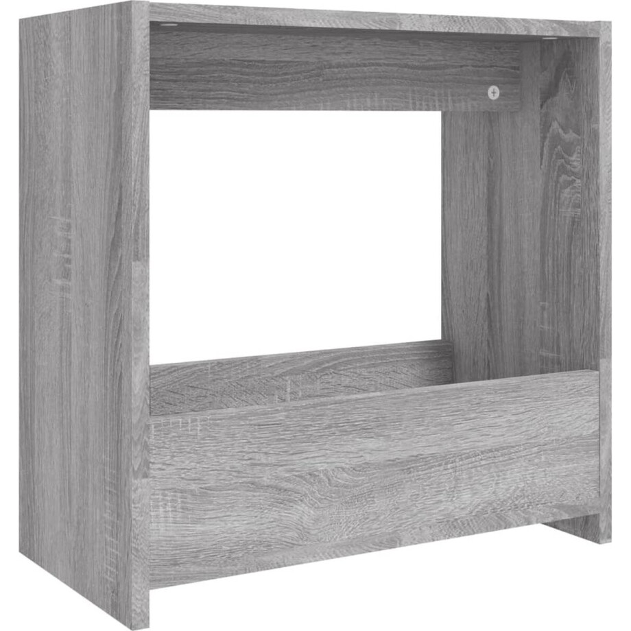 vidaXL - Bijzettafel - 50x26x50 - cm - bewerkt - hout - grijs - sonoma - eikenkleurig vidaXL - Bijzettafel - 50x26x50 - cm - bewerkt - hout - grijs - sonoma - eikenkleurig afbeelding 1