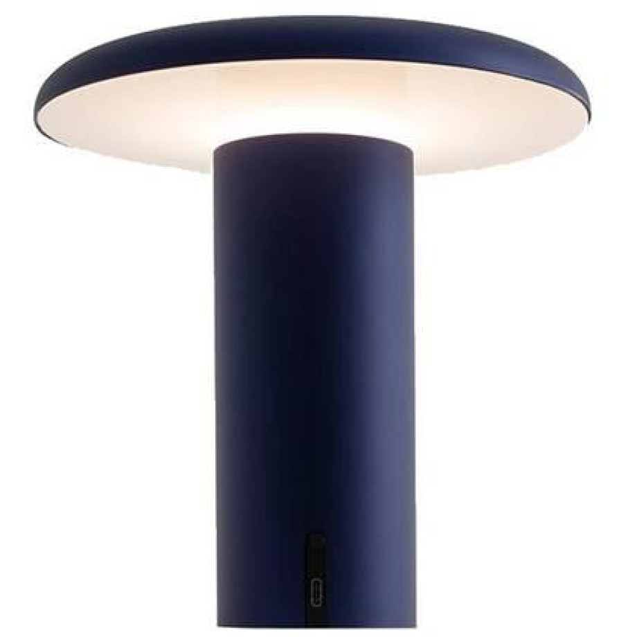 Artemide Takku tafellamp LED oplaadbaar anodized blue afbeelding 1