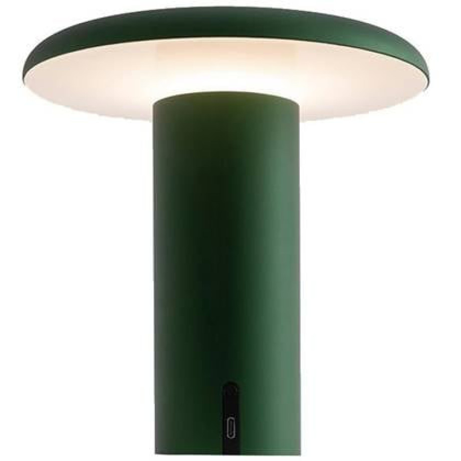 Artemide Takku tafellamp LED oplaadbaar anodized green afbeelding 1