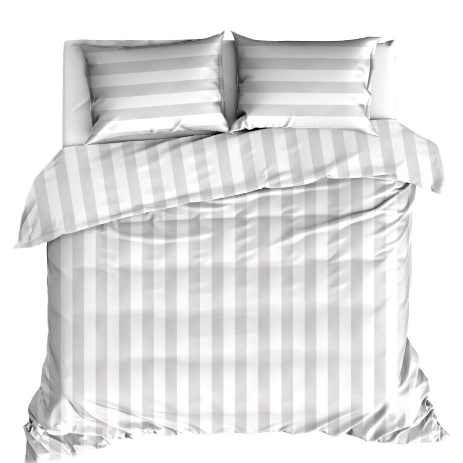 Livello Dekbedovertrek Beach Stripe Grey Lits-jumeaux Livello Dekbedovertrek Beach Stripe Grey Lits-jumeaux afbeelding 1