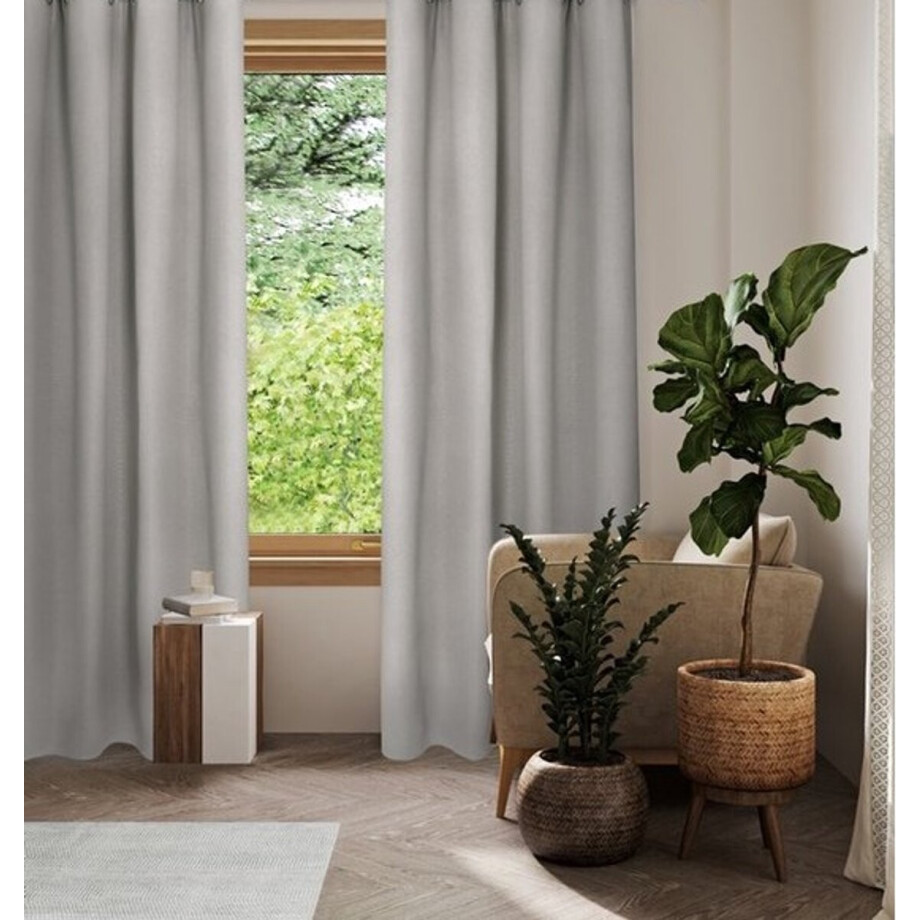 Home Style Gregor Kant-en-Klaar Gordijn Naturel | 140x250 cm | Thermisch & Lichtdoorlatend | Met Haakjes | 100% Polyester 210 g/m² | Per Stuk Home Style Gregor Kant-en-Klaar Gordijn Naturel | 140x250 cm | Thermisch & Lichtdoorlatend | Met Haakjes | 100% Polyester 210 g/m² | Per Stuk afbeelding 1