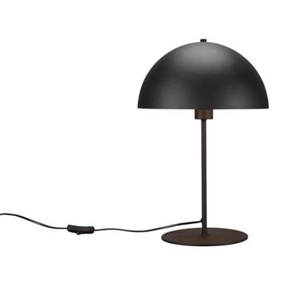TRIO Nola Tafellamp Ã 20 cm - Zwart afbeelding 1