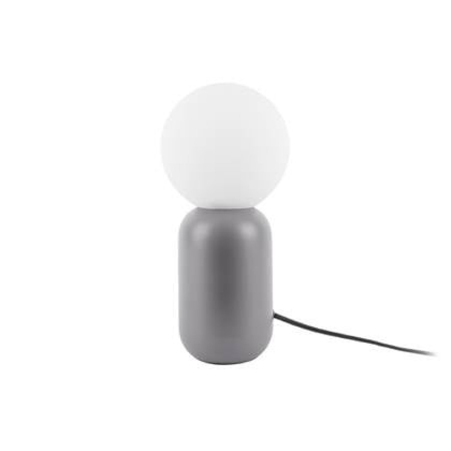 Leitmotiv - Table lamp Gala iron mouse grey w. glass ball afbeelding 1