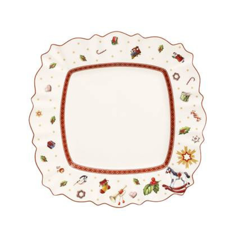 Villeroy & Boch Dinerbord Toy's Delight - Wit - 28 x 28 cm afbeelding 1
