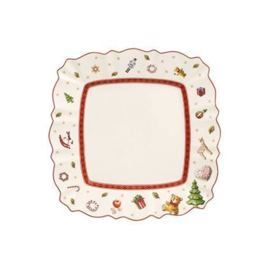 Villeroy & Boch Ontbijtbord Toy's Delight - Wit - 22 x 22 cm afbeelding 1