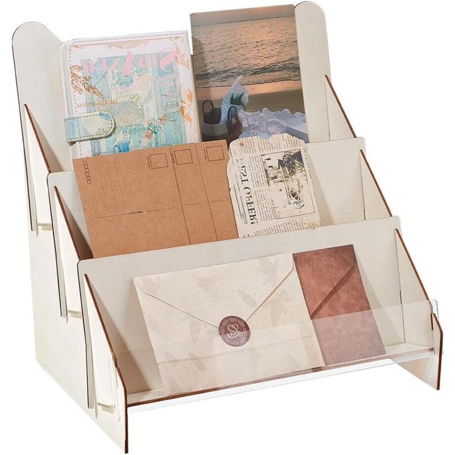 TheLau - Houten Wenskaartdisplay voor Verkopers en Detailhandel - Multifunctionele Stickerstandaard TheLau - Houten Wenskaartdisplay voor Verkopers en Detailhandel - Multifunctionele Stickerstandaard afbeelding 1