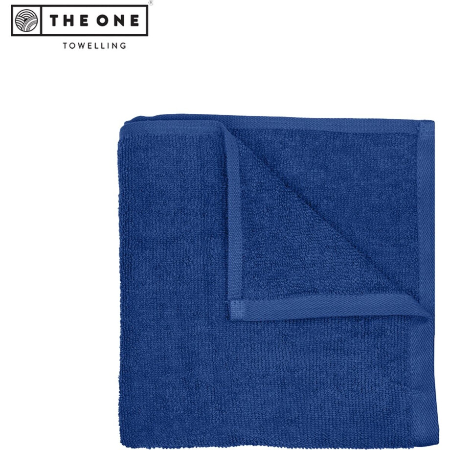 The One Towelling Salon Handdoek - 45 x 90 cm - Kappershanddoek - Hoge vochtopname - Katoen - Koningsblauw afbeelding 1