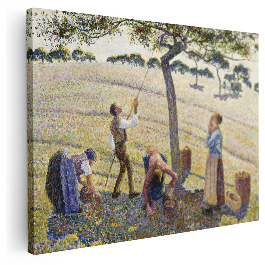 Artaza Canvas Schilderij Pissarro - 160x120 cm - Groot - Wanddecoratie Appeloogst - Muurdecoratie Landschap - Schilderijen Op Canvas Natuur Artaza Canvas Schilderij Pissarro - 160x120 cm - Groot - Wanddecoratie Appeloogst - Muurdecoratie Landschap - Schilderijen Op Canvas Natuur afbeelding 1