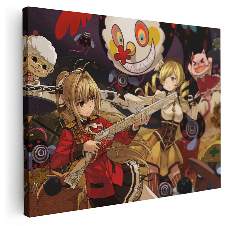 Artaza Canvas Schilderij Anime Meisjes - 80x60 cm - Wanddecoratie Madoka Magica - Muurdecoratie Surrealisme - Schilderijen Op Canvas Artaza Canvas Schilderij Anime Meisjes - 80x60 cm - Wanddecoratie Madoka Magica - Muurdecoratie Surrealisme - Schilderijen Op Canvas afbeelding 1