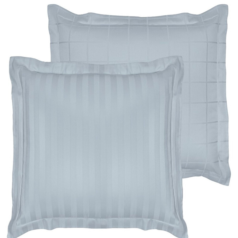 De Witte Lietaer Kussensloop Zygo Ice Blue - 63 x 63 cm - Blauw - Katoen Satijn afbeelding 1