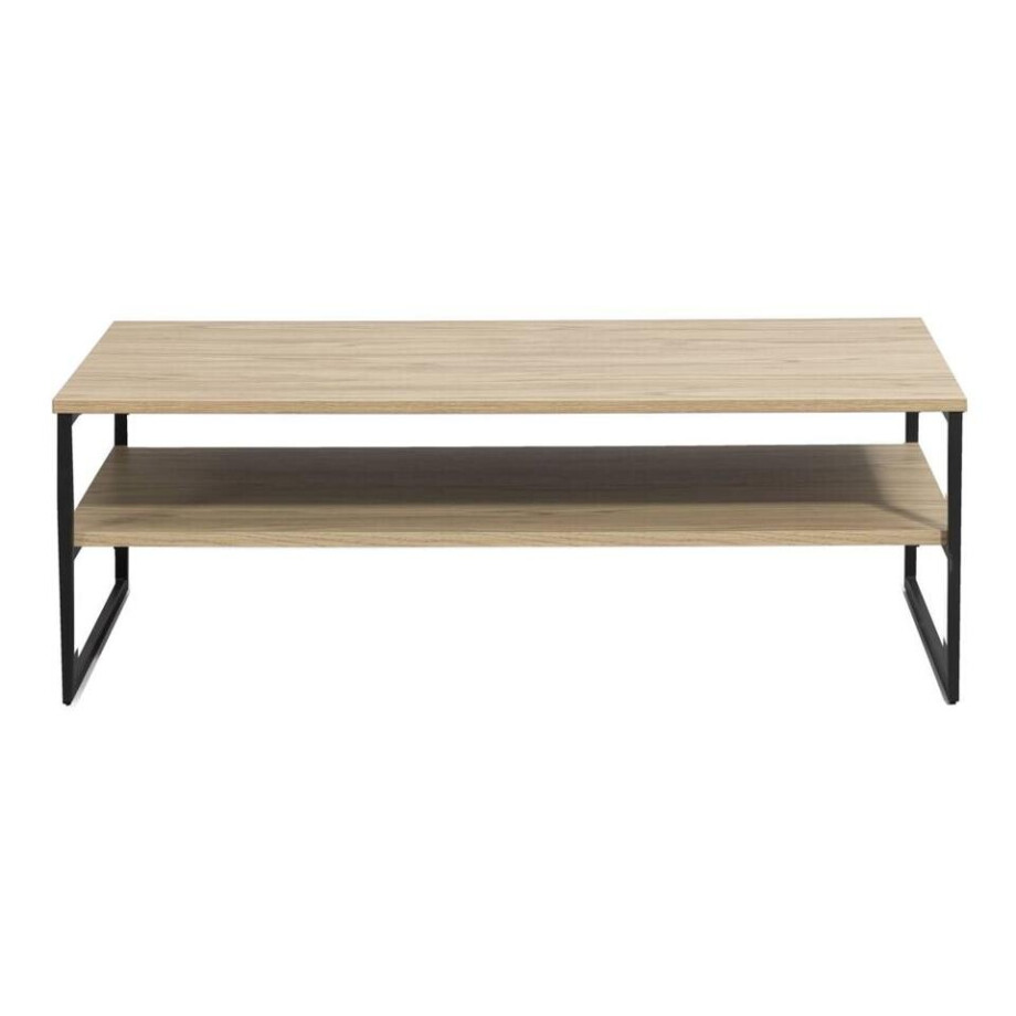 Leen Bakker - Salontafel Lucca Met Plateau - Naturelkleur - 40x118x67 Cm - MDF - Beige#Bruin Leen Bakker - Salontafel Lucca Met Plateau - Naturelkleur - 40x118x67 Cm - MDF - Beige#Bruin afbeelding 1