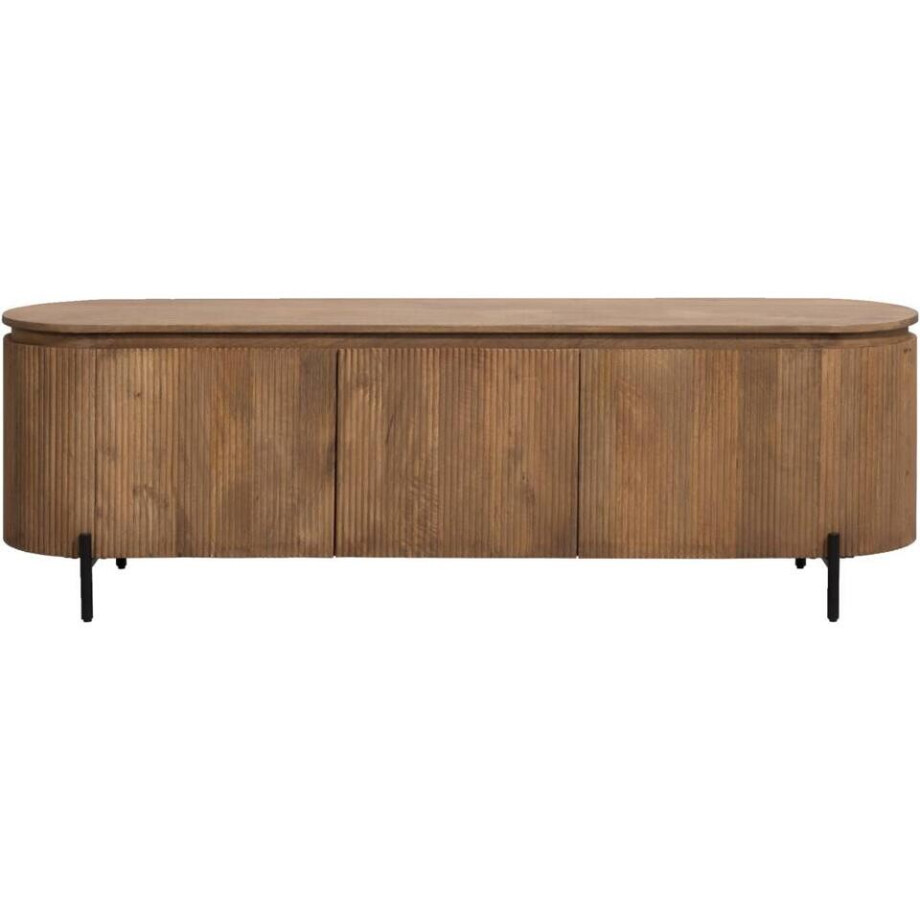 Leen Bakker - TV-meubel Vito - Licht - 56x180x43 Cm - Mangohout - Bruin afbeelding 1