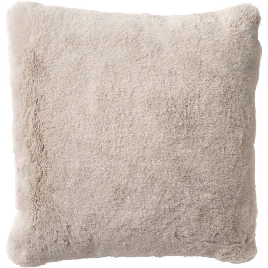 Dutch Decor ZAYA - Sierkussen 60x60 cm - bontlook - effen kleur - Pumice Stone - beige - Inclusief binnenkussen Dutch Decor ZAYA - Sierkussen 60x60 cm - bontlook - effen kleur - Pumice Stone - beige - Inclusief binnenkussen afbeelding 1
