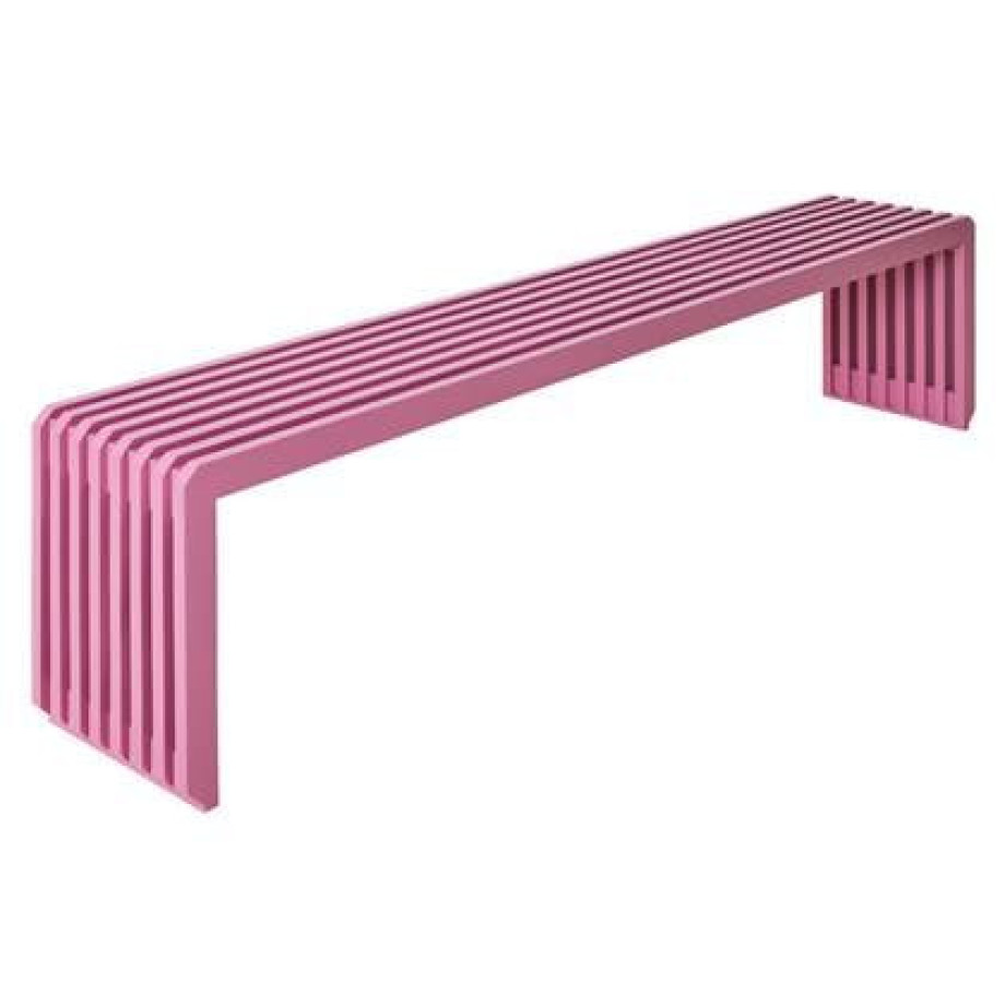 HKliving Slatted Bankje - Hot Pink afbeelding 1