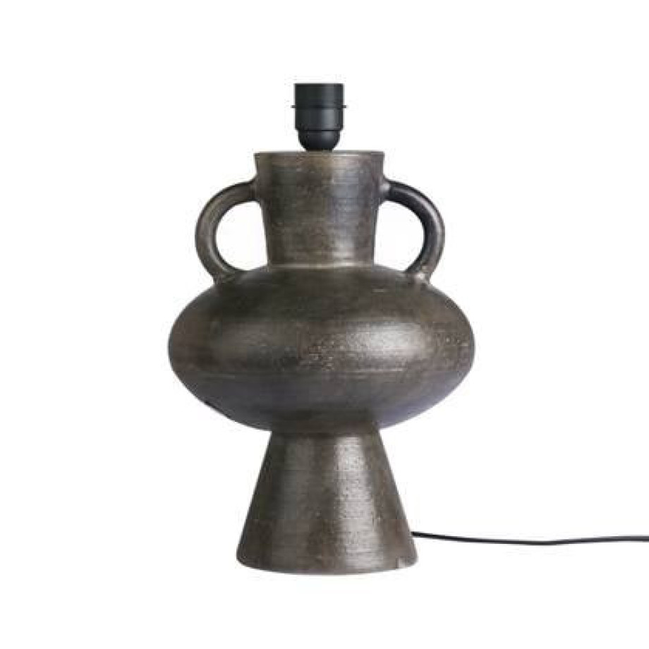 HKliving Amphora Lampenvoet - Rough Grey afbeelding 1