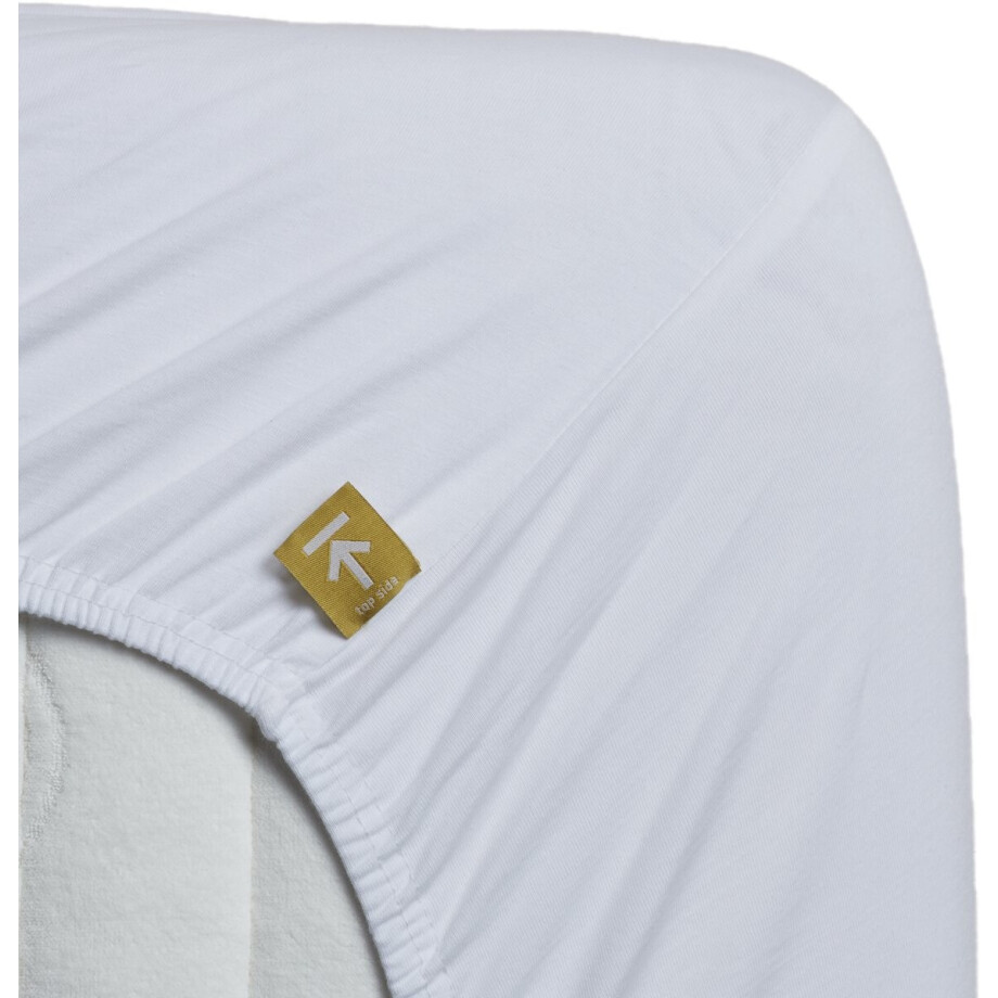 Beddinghouse - Jersey-stretch - Topper Hoeslaken - 90x220 cm - Wit Beddinghouse - Jersey-stretch - Topper Hoeslaken - 90x220 cm - Wit afbeelding 1