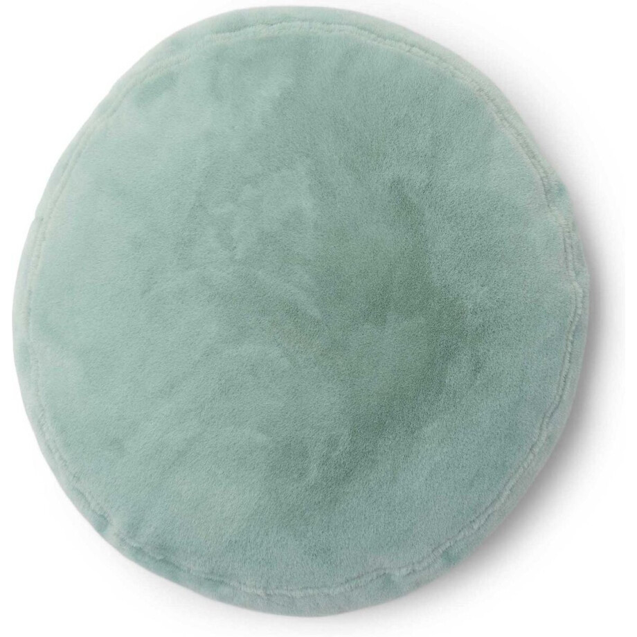 Essenza Mads Furry Sierkussen Surf green - Ø 45 cm Essenza Mads Furry Sierkussen Surf green - Ø 45 cm afbeelding 1