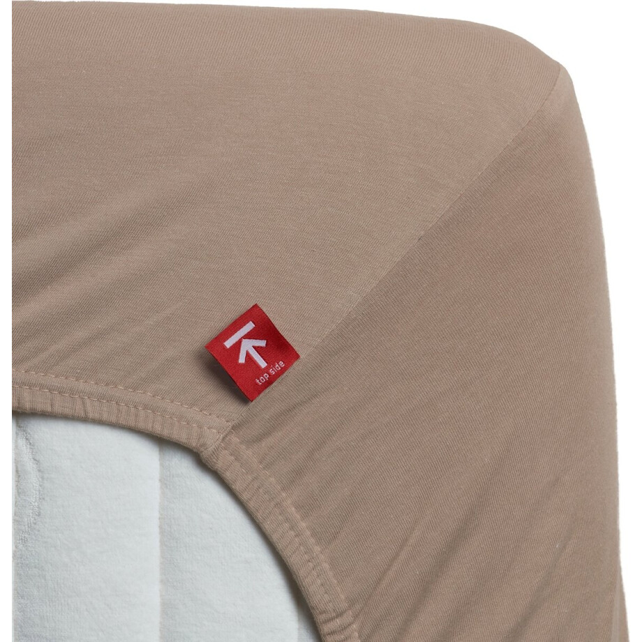 Beddinghouse Jersey Lycra - Hoeslaken - 160x200/220 - Taupe Beddinghouse Jersey Lycra - Hoeslaken - 160x200/220 - Taupe afbeelding 1