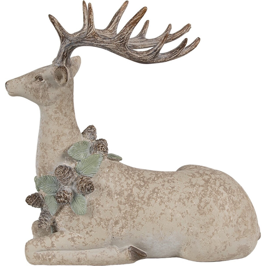 Clayre & Eef Decoratie Beeld Hert 31x16x29 cm Bruin Kunststof Clayre & Eef Decoratie Beeld Hert 31x16x29 cm Bruin Kunststof afbeelding 1