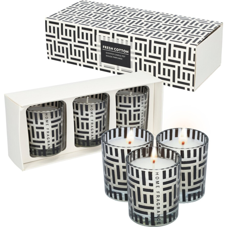 Kaarsen - Geurkaarsen in glas - Sfeerverlichting met een heerlijke geur - In een set van 3 - Een luxe geschenkset voor zowel mannen als vrouwen - Verschillende kleuren en geuren - Compacte en kleine kaarsjes - Ideale sfeermakers in huis! - Ancient afbeelding 1