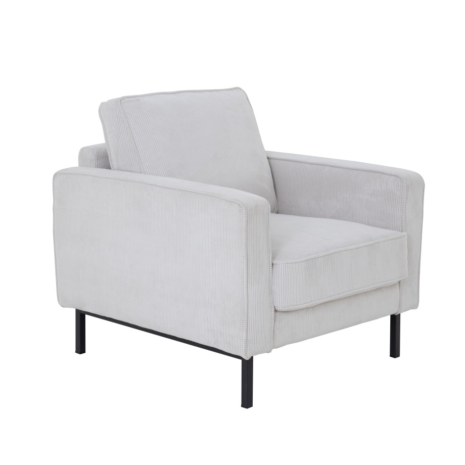 Tower Living Fauteuil 'Norwich' Rib, kleur Ivory afbeelding 1