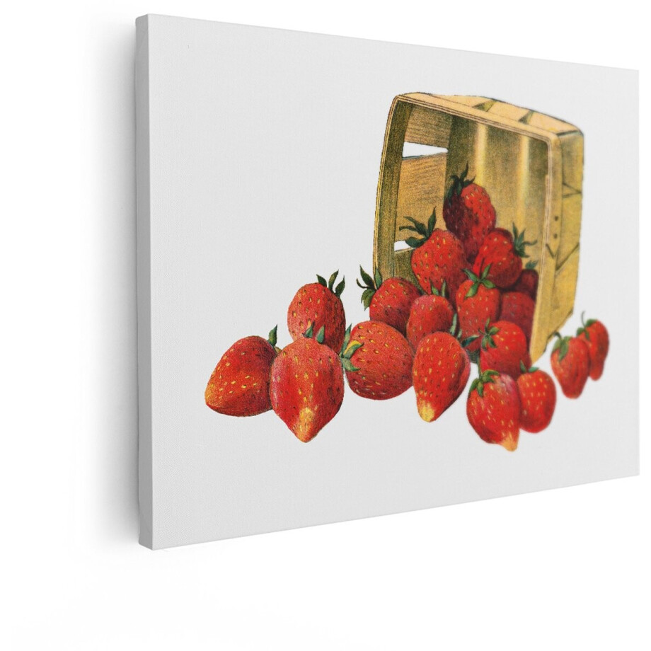 Artaza Canvas Schilderij Aardbeien - 120x90 cm - Wanddecoratie Keuken - Muurdecoratie Fruit - Vintage Schilderijen Op Canvas Artaza Canvas Schilderij Aardbeien - 120x90 cm - Wanddecoratie Keuken - Muurdecoratie Fruit - Vintage Schilderijen Op Canvas afbeelding 1