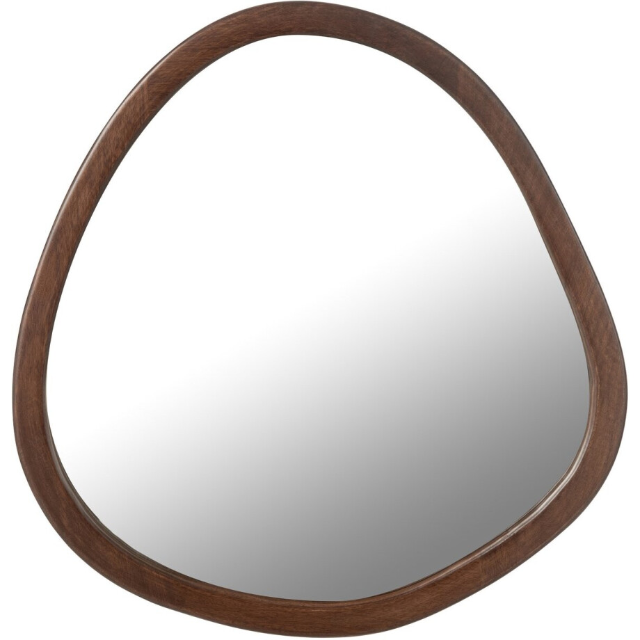 J-Line spiegel Whisp - hout - bruin - large - Ø 59 cm afbeelding 1