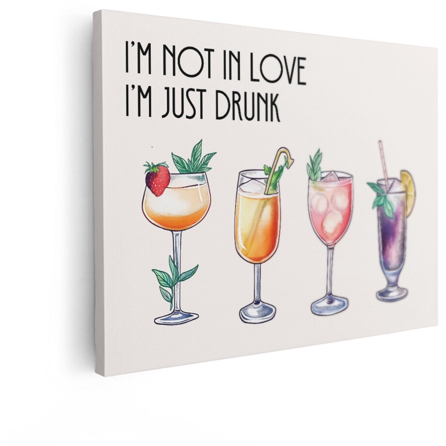 Artaza Canvas Schilderij Grappige Tekst - 40x30 cm - Wanddecoratie Cocktails - Muurdecoratie Bar Quote - Decoratie Woonkamer - Kamer Accessoires Artaza Canvas Schilderij Grappige Tekst - 40x30 cm - Wanddecoratie Cocktails - Muurdecoratie Bar Quote - Decoratie Woonkamer - Kamer Accessoires afbeelding 1