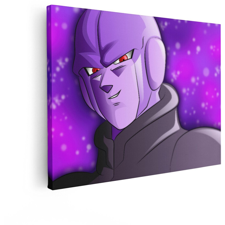 Artaza Canvas Schilderij Anime - 40x30 cm - Wanddecoratie Hit Huurmoordenaar - Muurdecoratie Dragon Ball - Schilderijen Op Canvas - Paars afbeelding 1